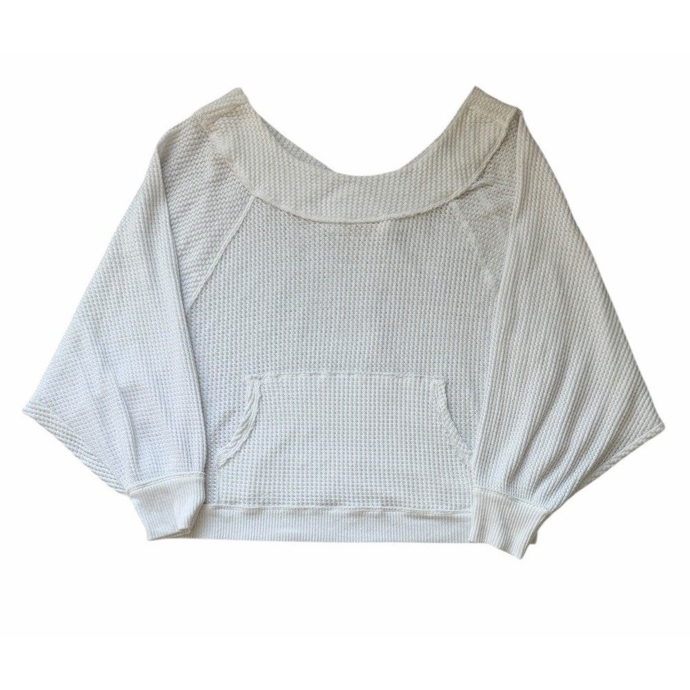 Free People We The Free Westend Thermal Top White Women's‎ Size Medium